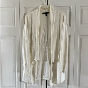 White House Black Market Cream Cardigan - Small